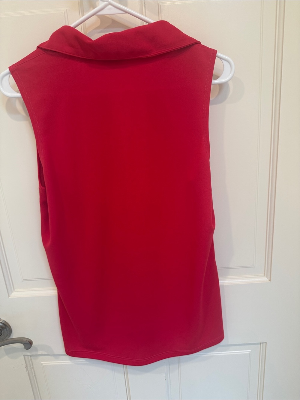 Lady Hagen Sleeveless Polo Tank Top - Red - Picture 5 of 7